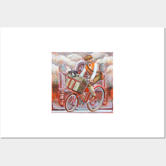 Tweed Runner on Red Pashley Wall Art by markhowardjones